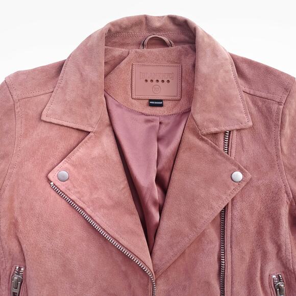 BlankNYC Dusty Rose Suede Moto Jacket  | Boho Luxe | Y2K Coquette Street Style - Picture 13 of 16
